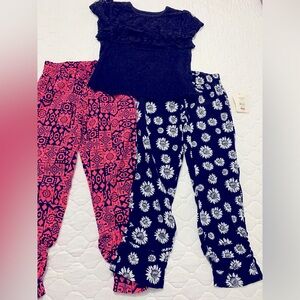 Two Girls Long Pants and shirt Size 4-5